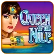 A queen with sea as background icon